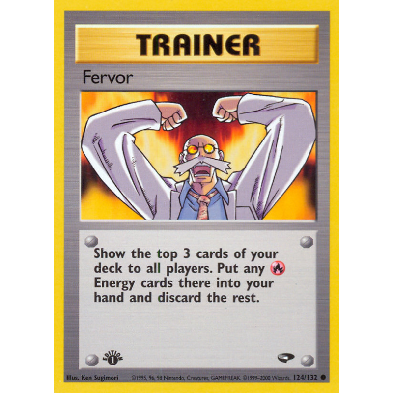 Carte Pokémon Fervor 124/132 Commune Gym Challenge