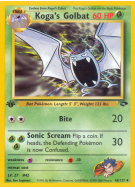 Carte Pokémon Koga's Golbat 46/132 Peu commune Gym Challenge