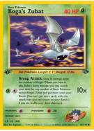 Carte Pokémon Koga's Zubat 83/132 Commune Gym Challenge