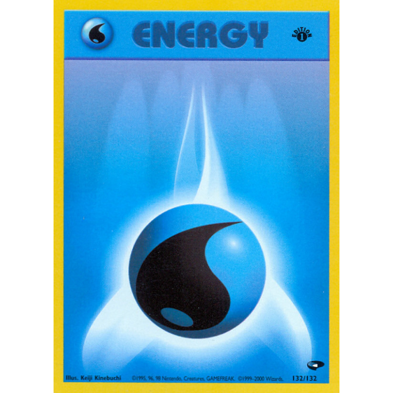 Carte Pokémon Water Energy 132/132 Aucune Gym Challenge