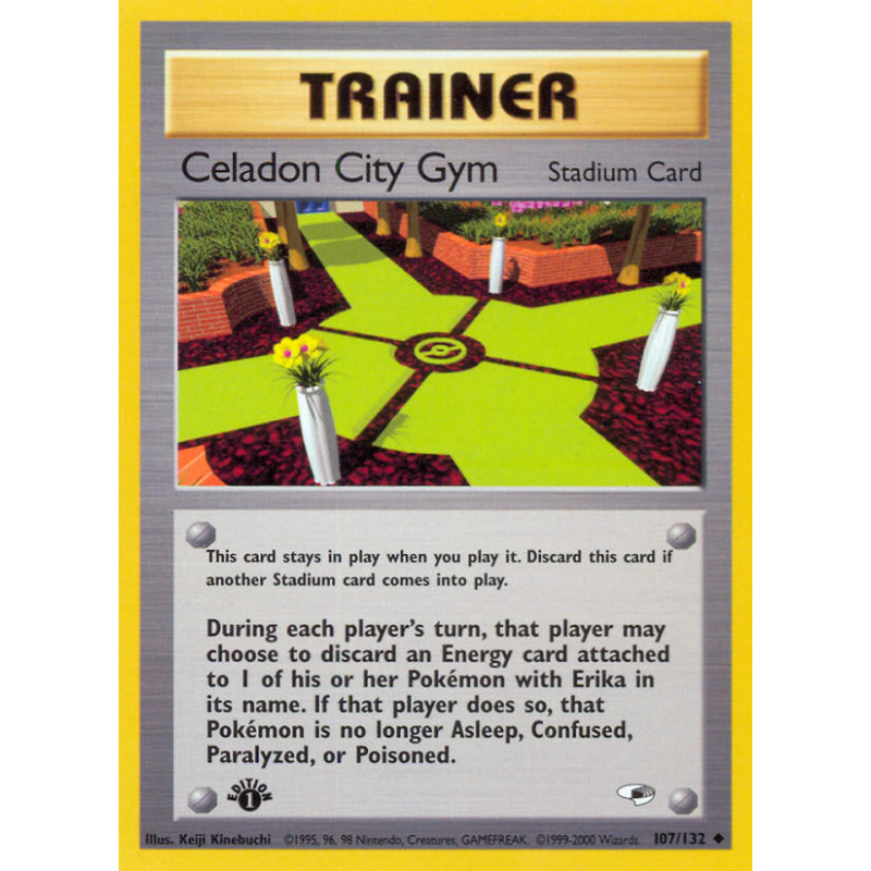 Carte Pokémon Celadon City Gym 107/132 Peu commune Gym Heroes