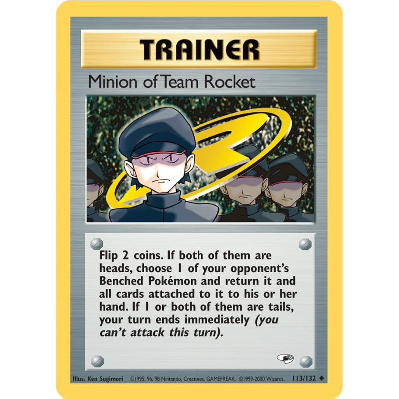 Carte Pokémon Minion of Team Rocket 113/132 Peu commune Gym Heroes