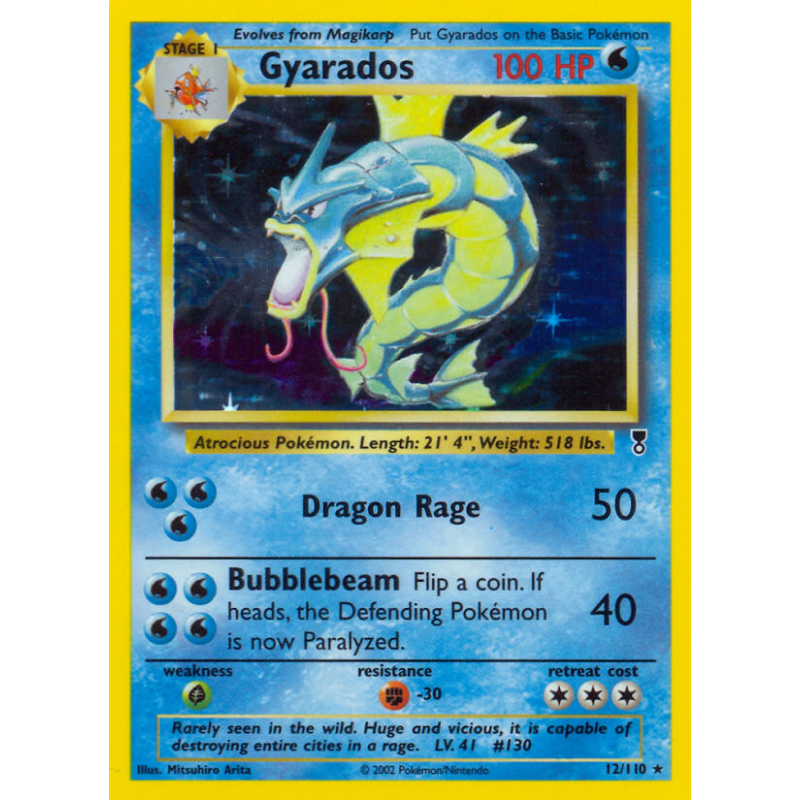 Carte Pokémon Gyarados 12/110 Holographique Legendary Collection