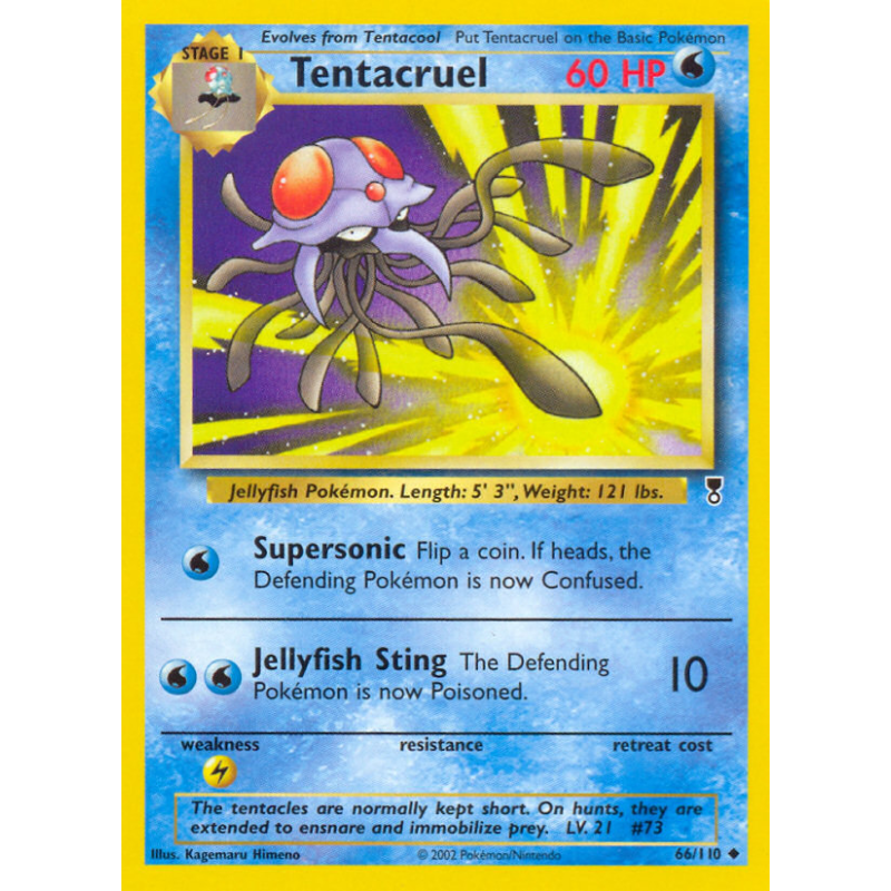 Carte Pokémon Tentacruel 66/110 Peu commune Legendary Collection
