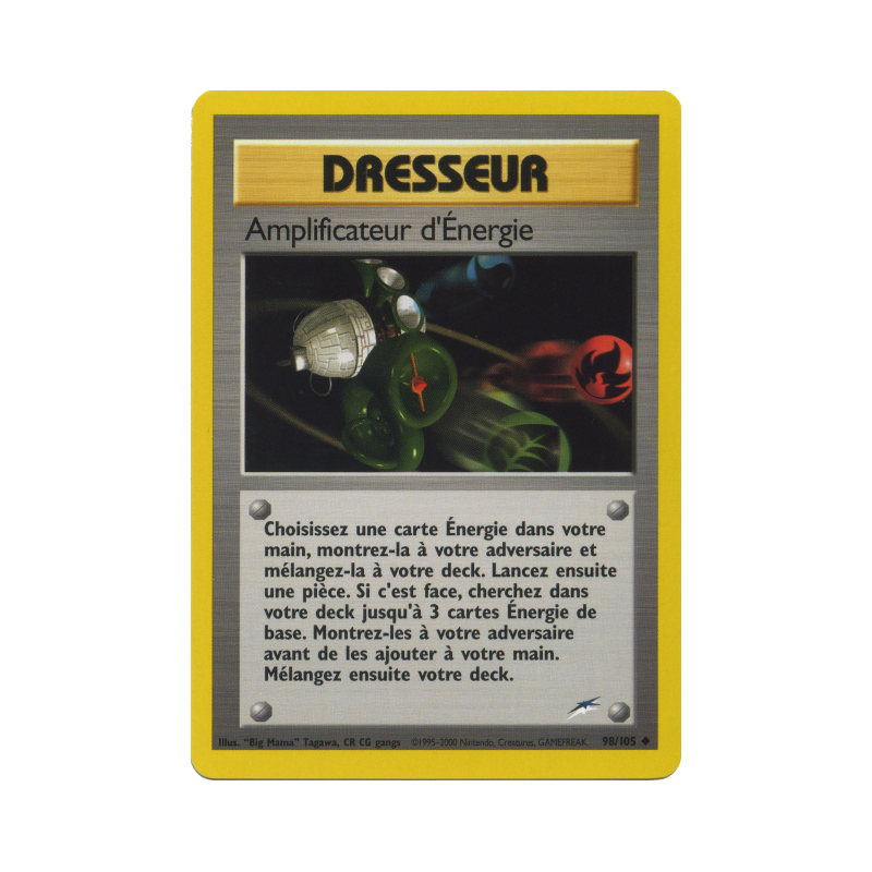 Carte Pokémon Amplificateur d'Énergie 98/105 Peu commune Neo Destiny