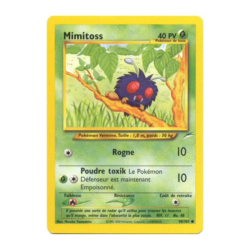 Carte Pokémon Mimitoss 90/105 Commune Neo Destiny