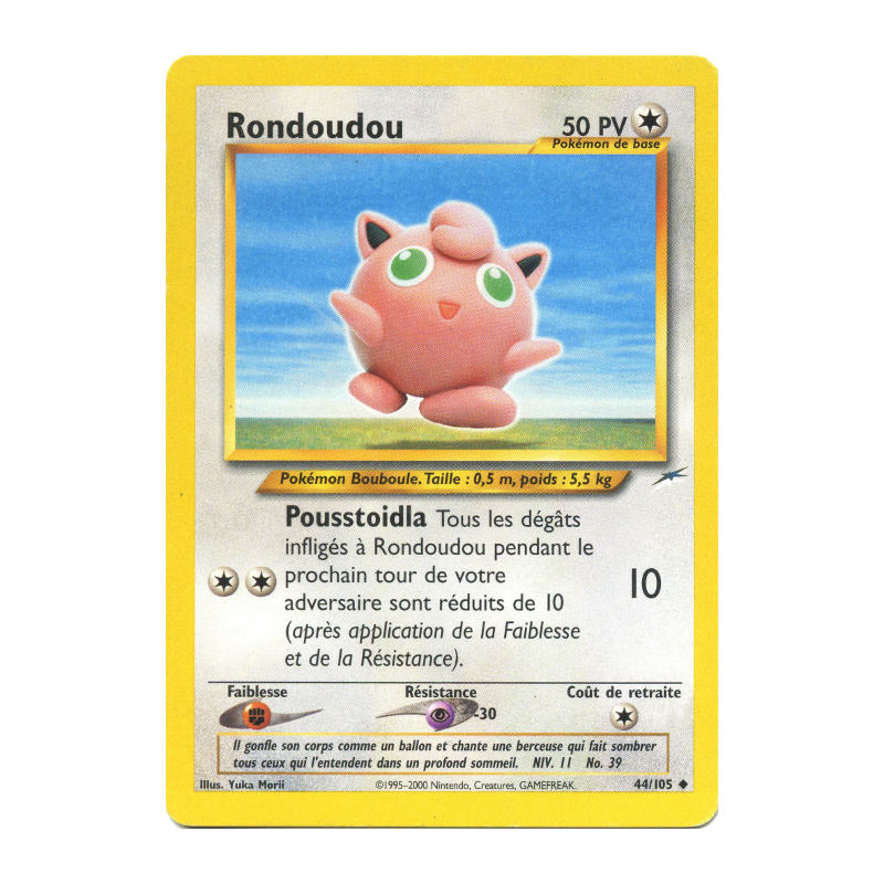 Carte Pokémon Rondoudou 44/105 Peu commune Neo Destiny