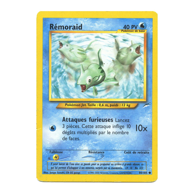 Carte Pokémon Rémoraid 80/105 Commune Neo Destiny