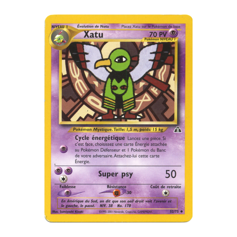 Carte Pokémon Xatu 52/75 Peu commune Neo Discovery