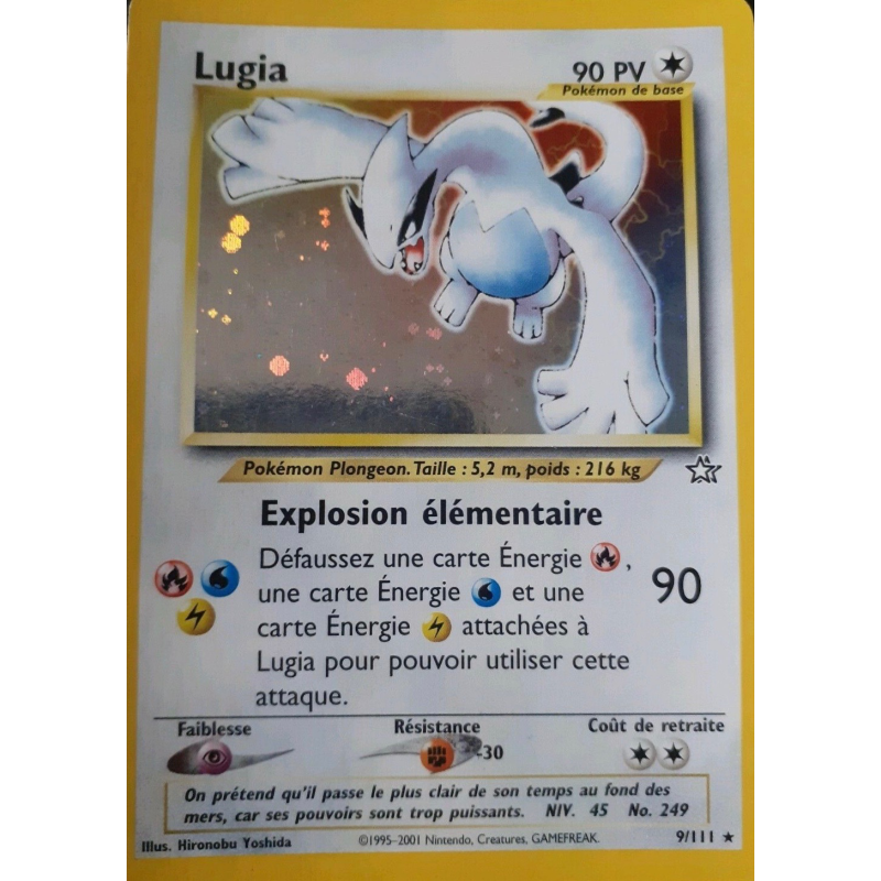 Carte Pokémon Lugia 9/111 Holographique Neo Genesis