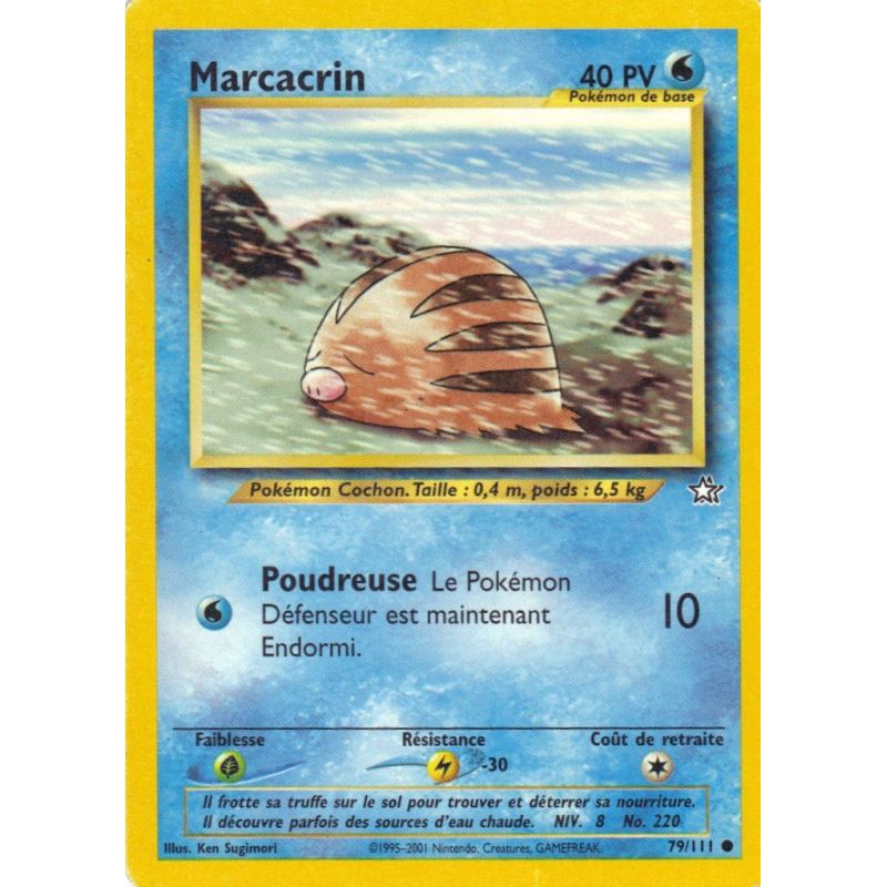 Carte Pokémon Marcacrin 79/111 Commune Neo Genesis