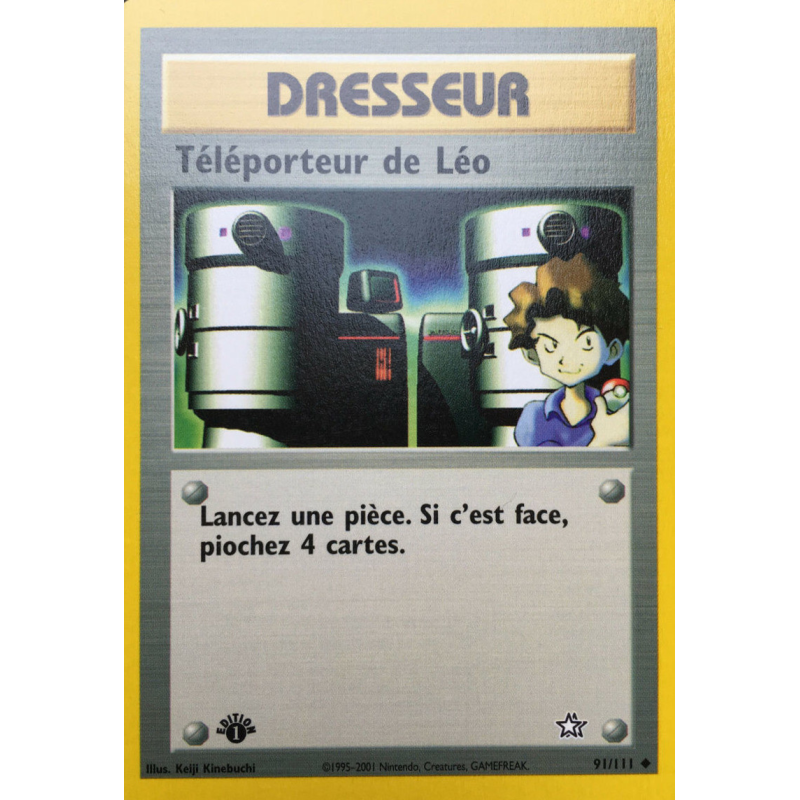 Carte Pokémon Téléporteur de Léo 91/111 Peu commune Neo Genesis