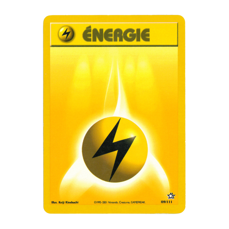 Carte Pokémon Énergie Électrique 109/111 Aucune Neo Genesis