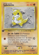 Carte Pokémon Sabelette 62/102 Commune Set de Base