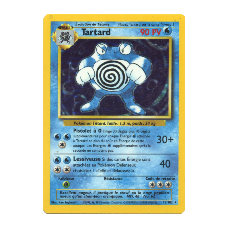 Carte Pokémon Tartard 13/102 Holographique Set de Base