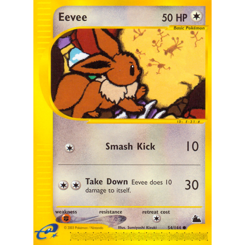 Carte Pokémon Eevee 54/144 Commune Skyridge