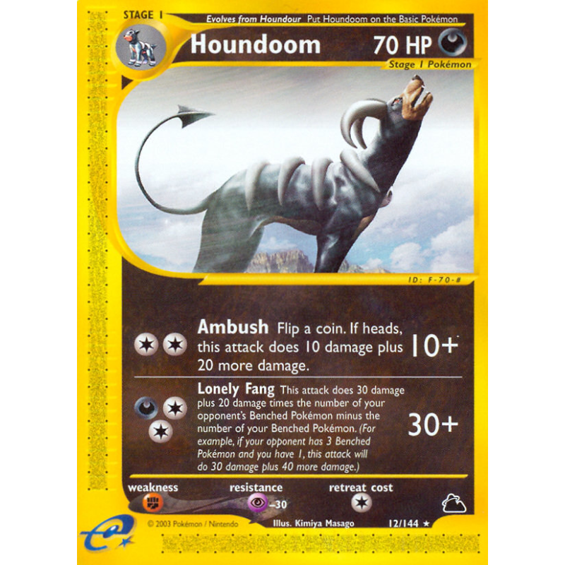 Carte Pokémon Houndoom 12/144 Rare Skyridge