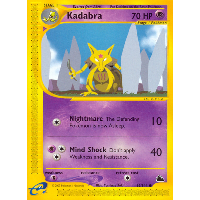 Carte Pokémon Kadabra 69/144 Commune Skyridge