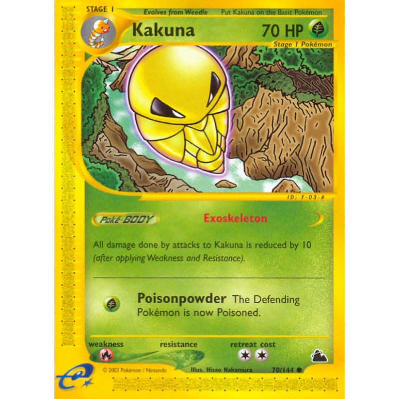 Carte Pokémon Kakuna 70/144 Commune Skyridge