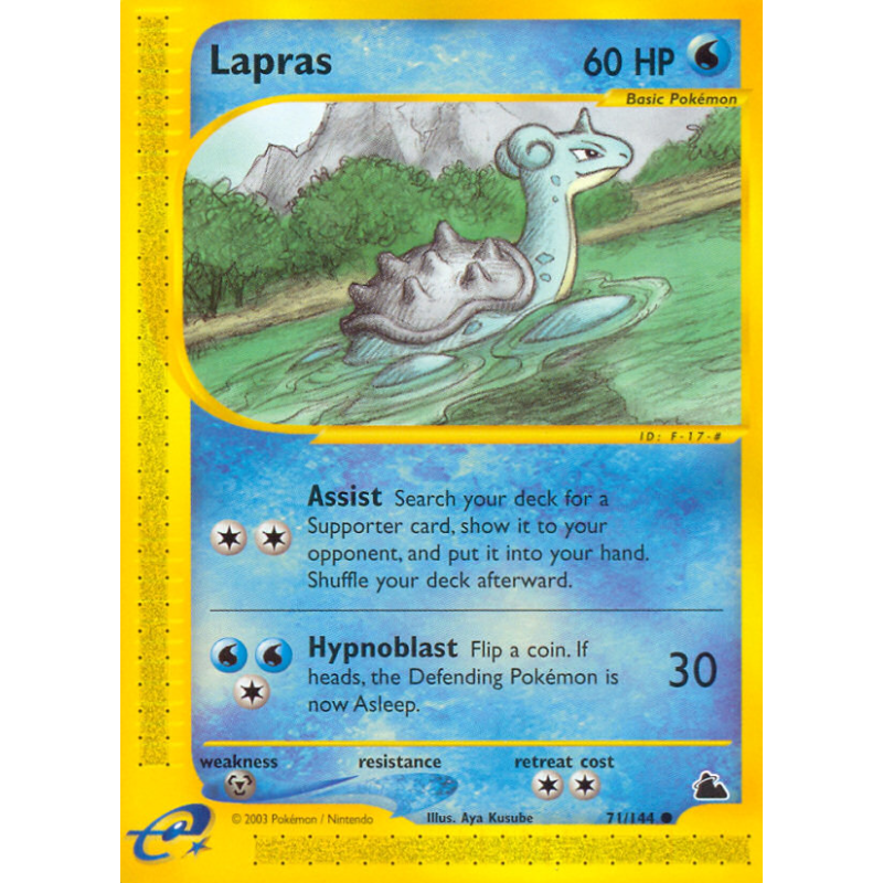 Carte Pokémon Lapras 71/144 Commune Skyridge
