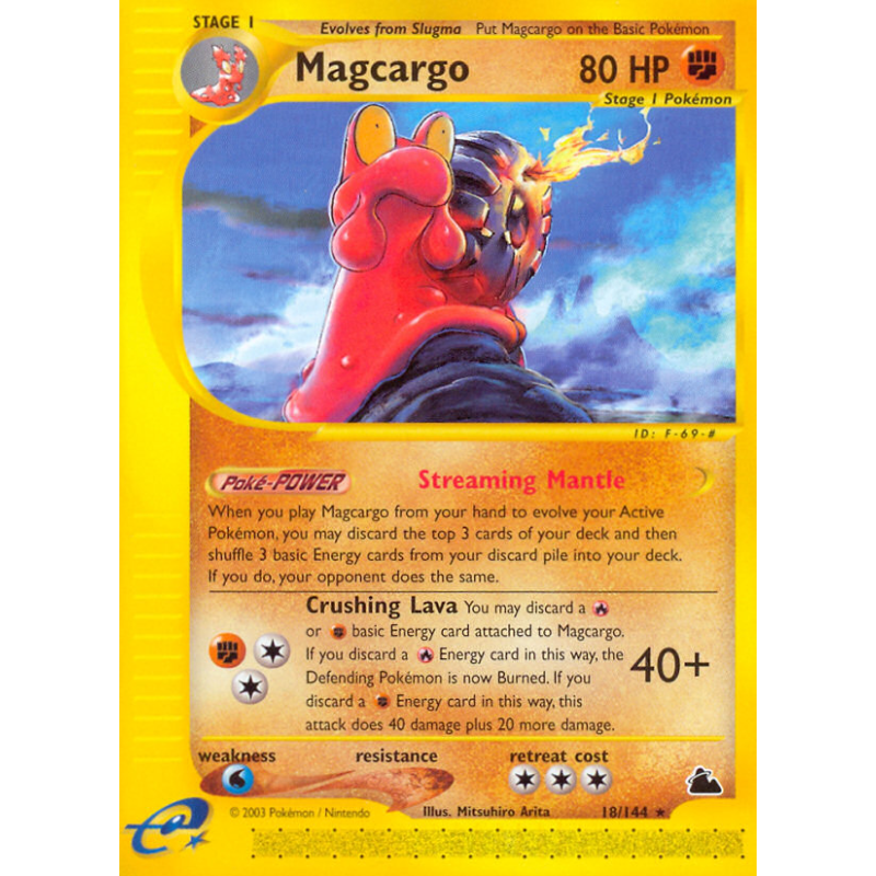 Carte Pokémon Magcargo 18/144 Rare Skyridge
