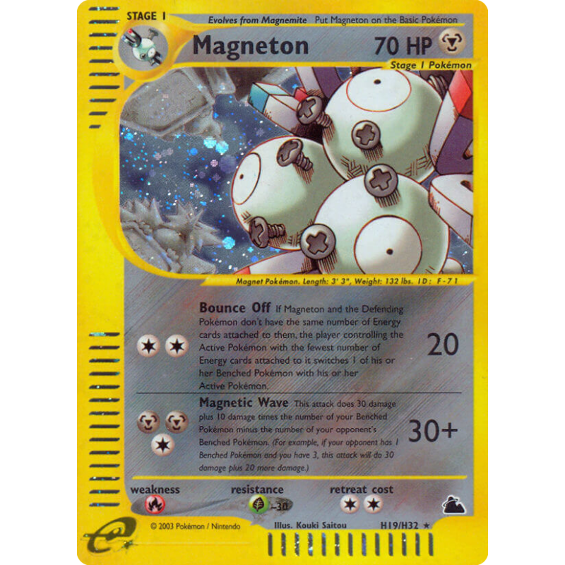 Carte Pokémon Magneton H19/H32 Holographique Skyridge