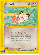 Carte Pokémon Meowth 78/144 Commune Skyridge