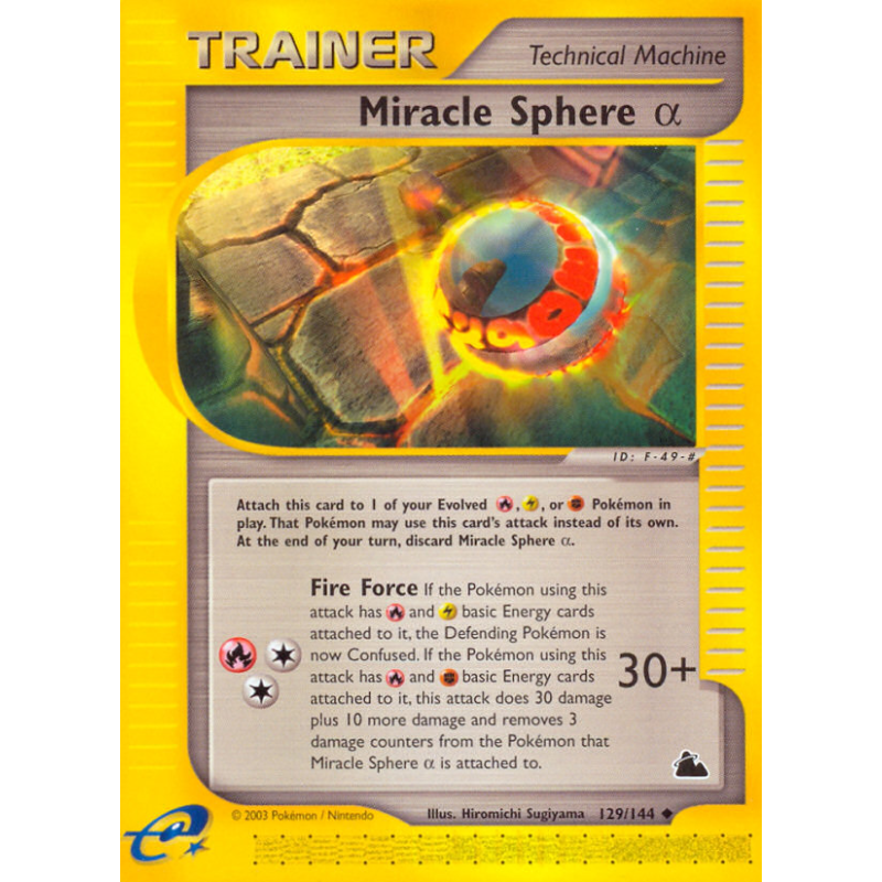 Carte Pokémon Miracle Sphere α 129/144 Peu commune Skyridge