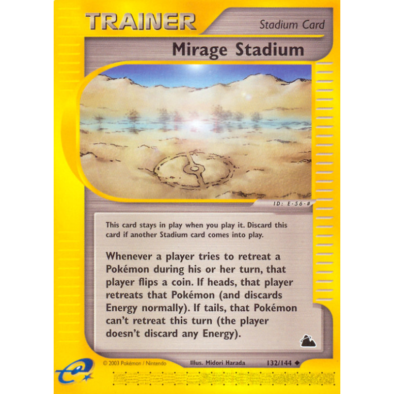 Carte Pokémon Mirage Stadium 132/144 Peu commune Skyridge