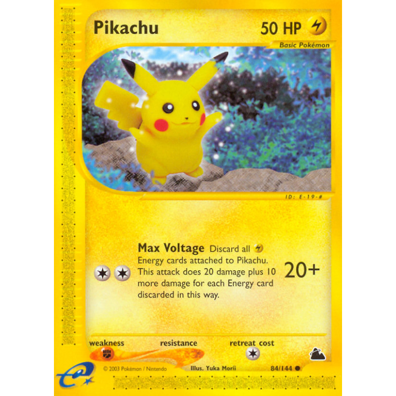 Carte Pokémon Pikachu 84/144 Commune Skyridge