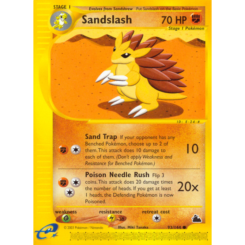 Carte Pokémon Sandslash 93/144 Commune Skyridge
