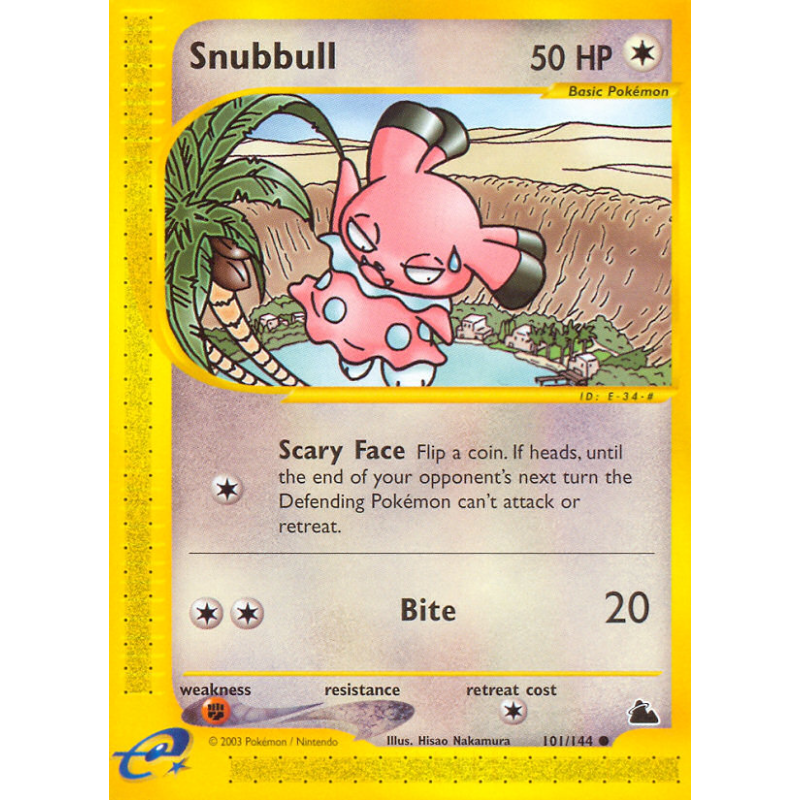 Carte Pokémon Snubbull 101/144 Commune Skyridge