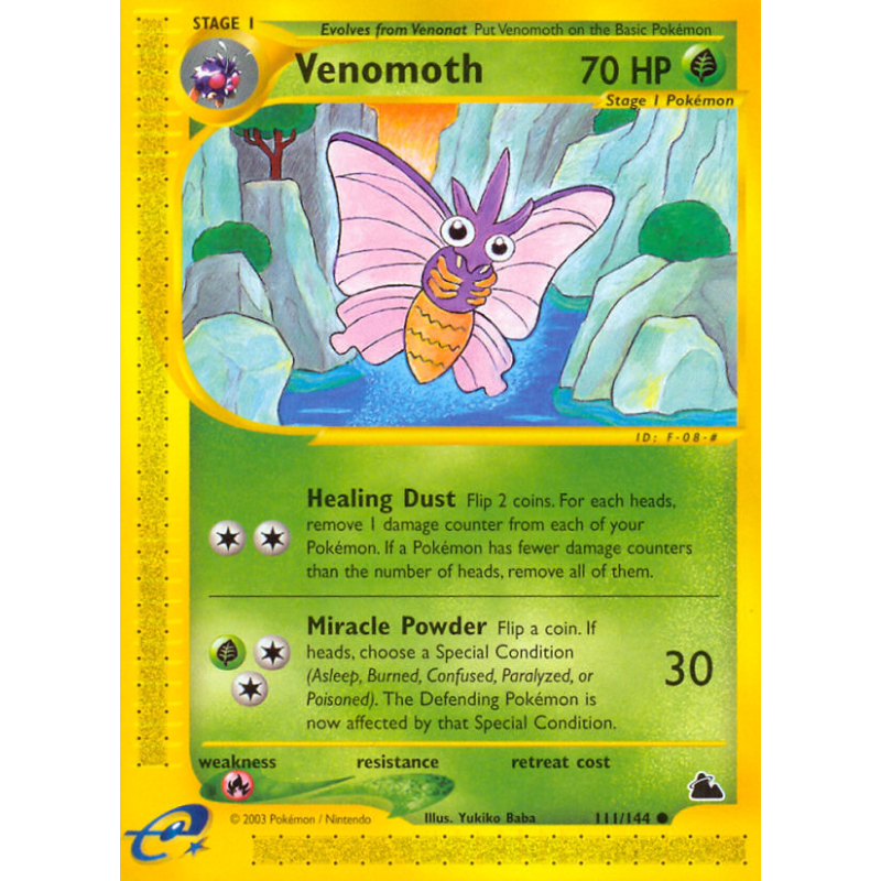 Carte Pokémon Venomoth 111/144 Commune Skyridge