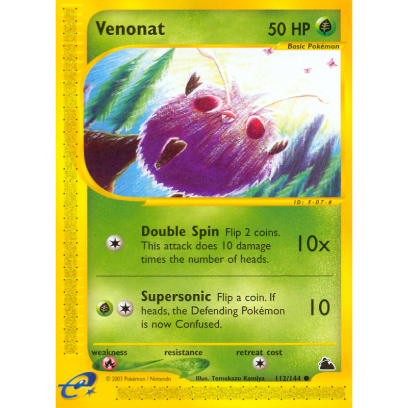 Carte Pokémon Venonat 112/144 Commune Skyridge
