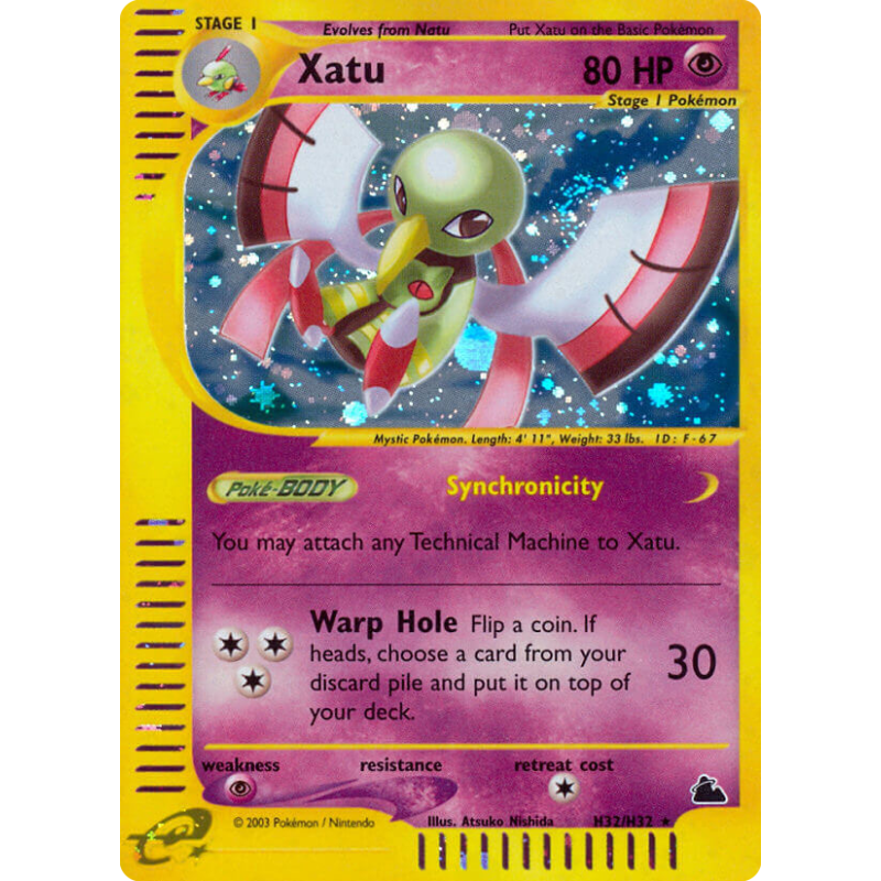 Carte Pokémon Xatu H32/H32 Holographique Skyridge