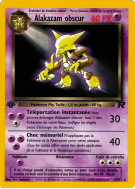 Carte Pokémon Alakazam obscur 18/82 Rare Team Rocket (JCC)