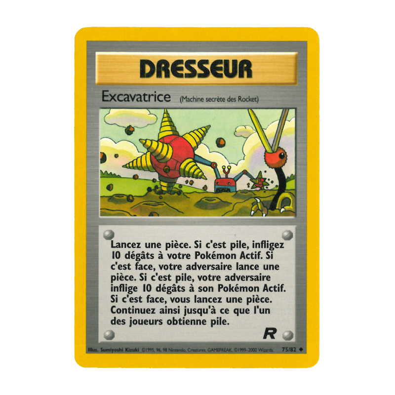 Carte Pokémon Excavatrice 75/82 Peu commune Team Rocket (JCC)