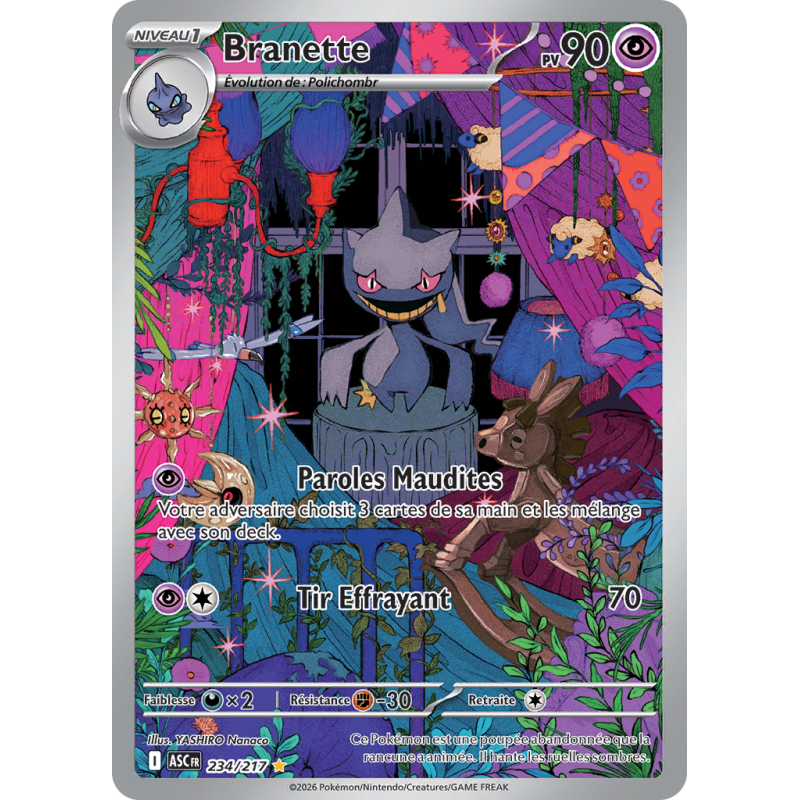 Carte Pokémon Branette 234/217 AR Héros Transcendants