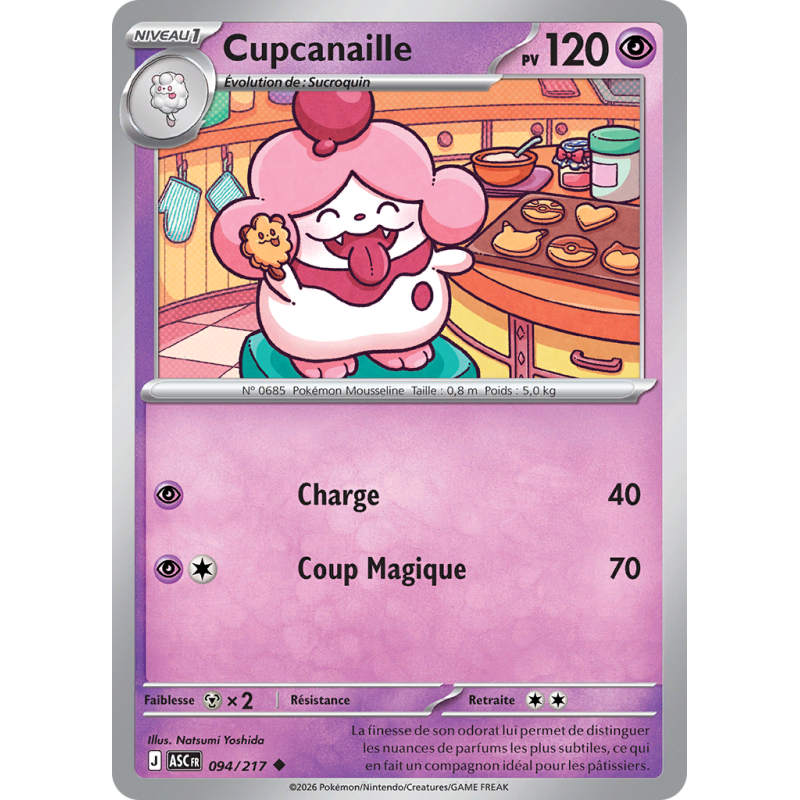 Carte Pokémon Cupcanaille 094/217 Peu commune Héros Transcendants