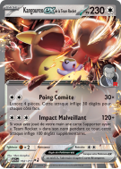 Carte Pokémon Kangourex-ex de la Team Rocket 162/217 Double rare Héros Transcendants