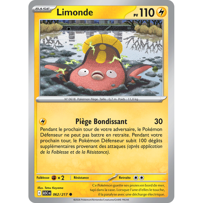 Carte Pokémon Limonde 062/217 Commune Héros Transcendants