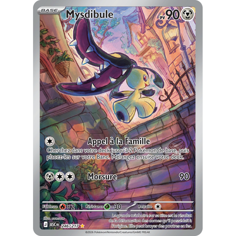 Carte Pokémon Mysdibule 246/217 AR Héros Transcendants