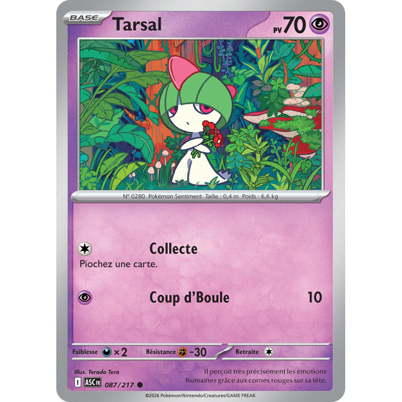 Carte Pokémon Tarsal 087/217 Commune Héros Transcendants