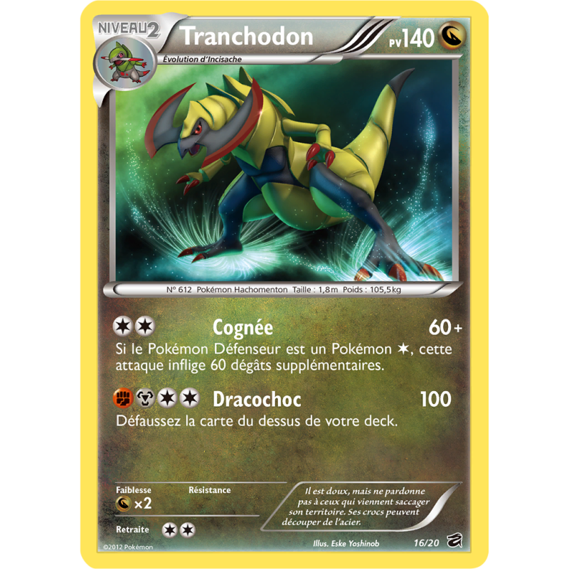 Carte Pokémon Tranchodon 16/20 Aucune Coffre des Dragons