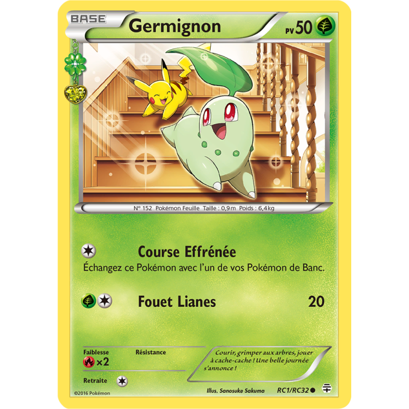 Carte Pokémon Germignon RC1/RC32 Commune Générations (JCC)