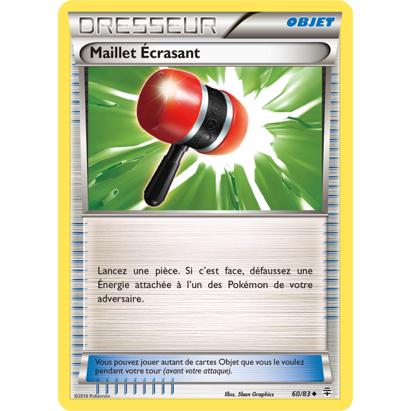 Carte Pokémon Maillet Écrasant 60/83 Peu commune Générations (JCC)