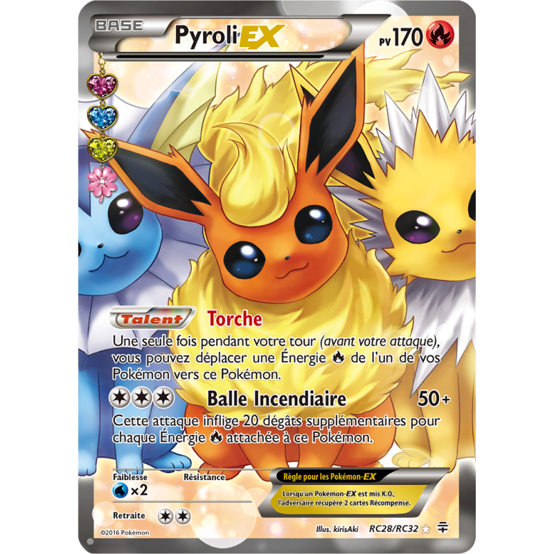 Carte Pokémon Pyroli-EX RC28/RC32 Ultra Rare Générations (JCC)