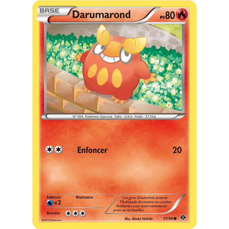 Carte Pokémon Darumarond 17/99 Commune Destinées Futures