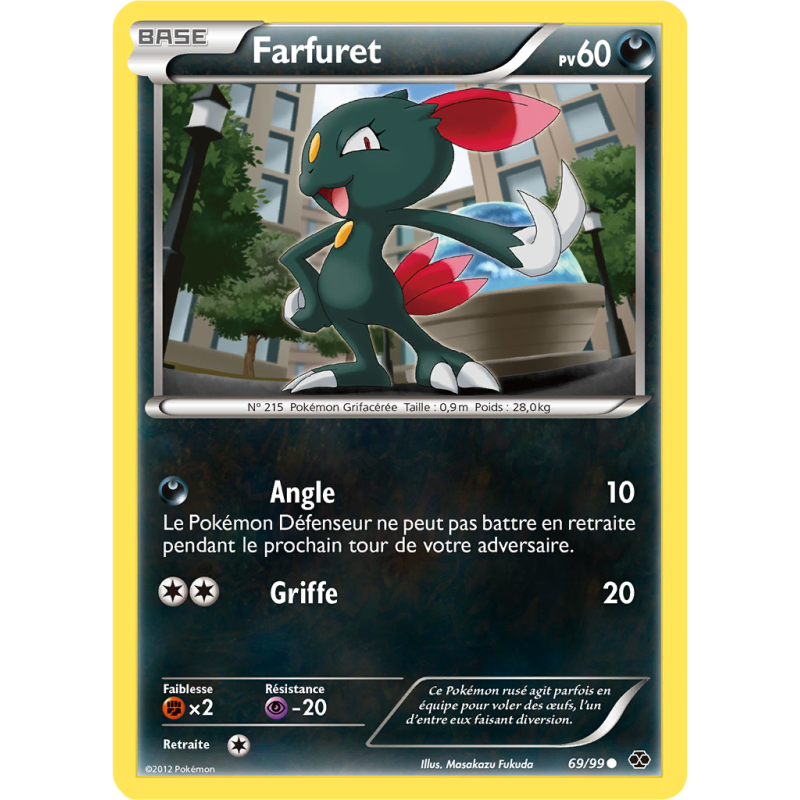 Carte Pokémon Farfuret 69/99 Commune Destinées Futures