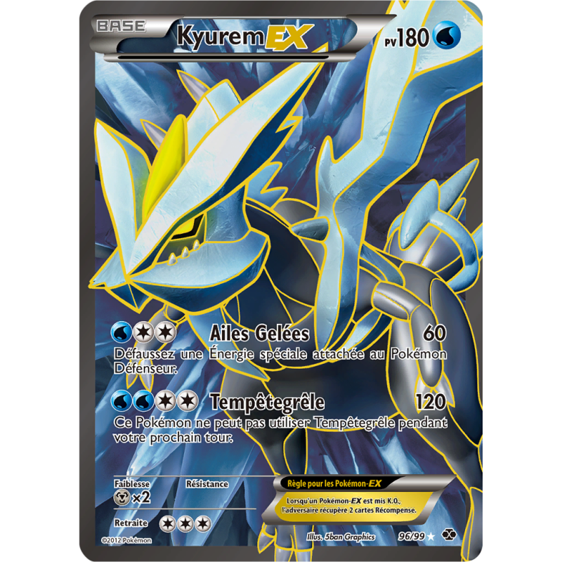 Carte Pokémon Kyurem-EX 96/99 Ultra Rare Destinées Futures